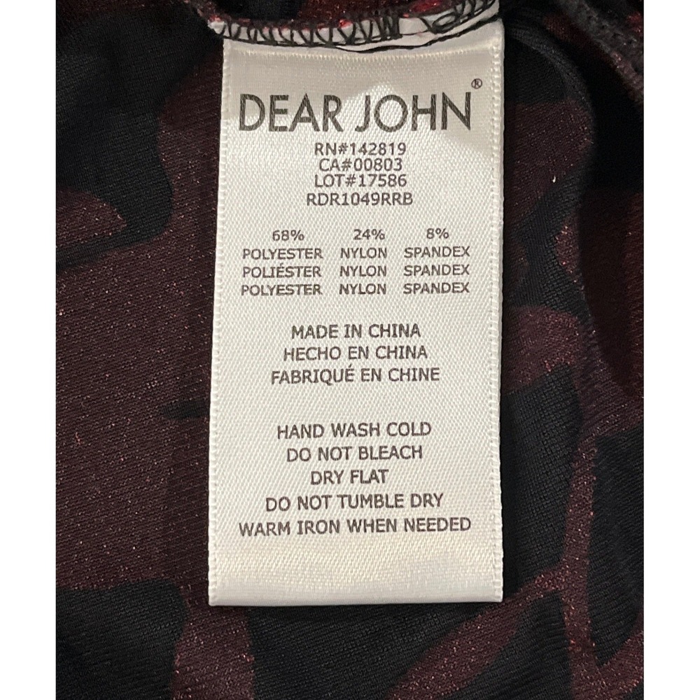 Dear John Yanis Red Black Burnout Velvet Floral Top Dark Romance Soft Grunge S - Picture 7 of 9
